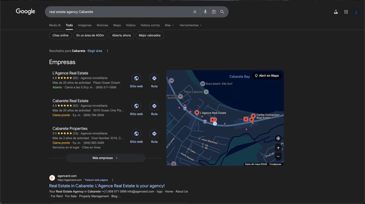How to Get Found on Google as a Real Estate Agency in Cabarete
