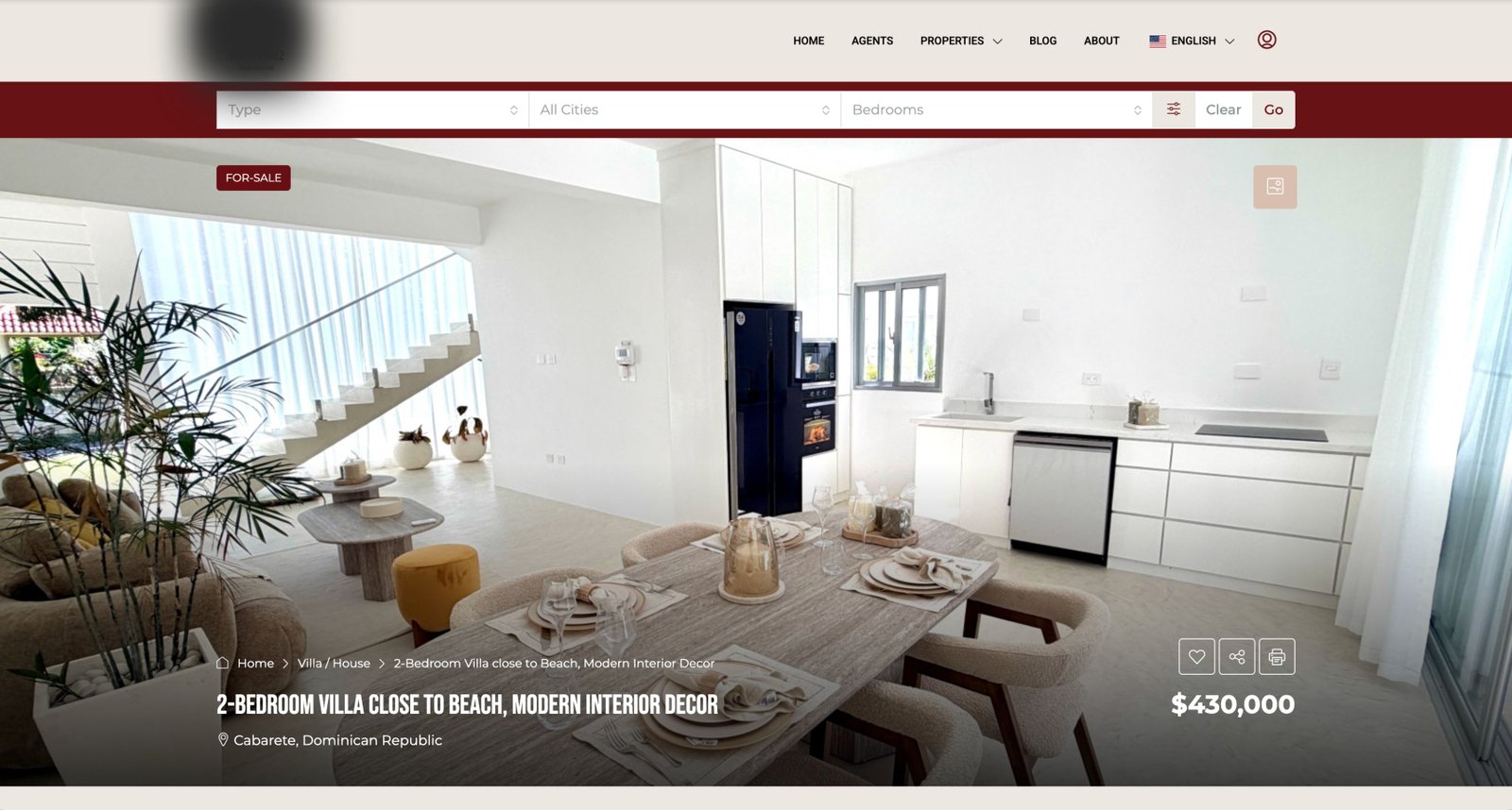 Patty Yanez Real Estate website after rebuild