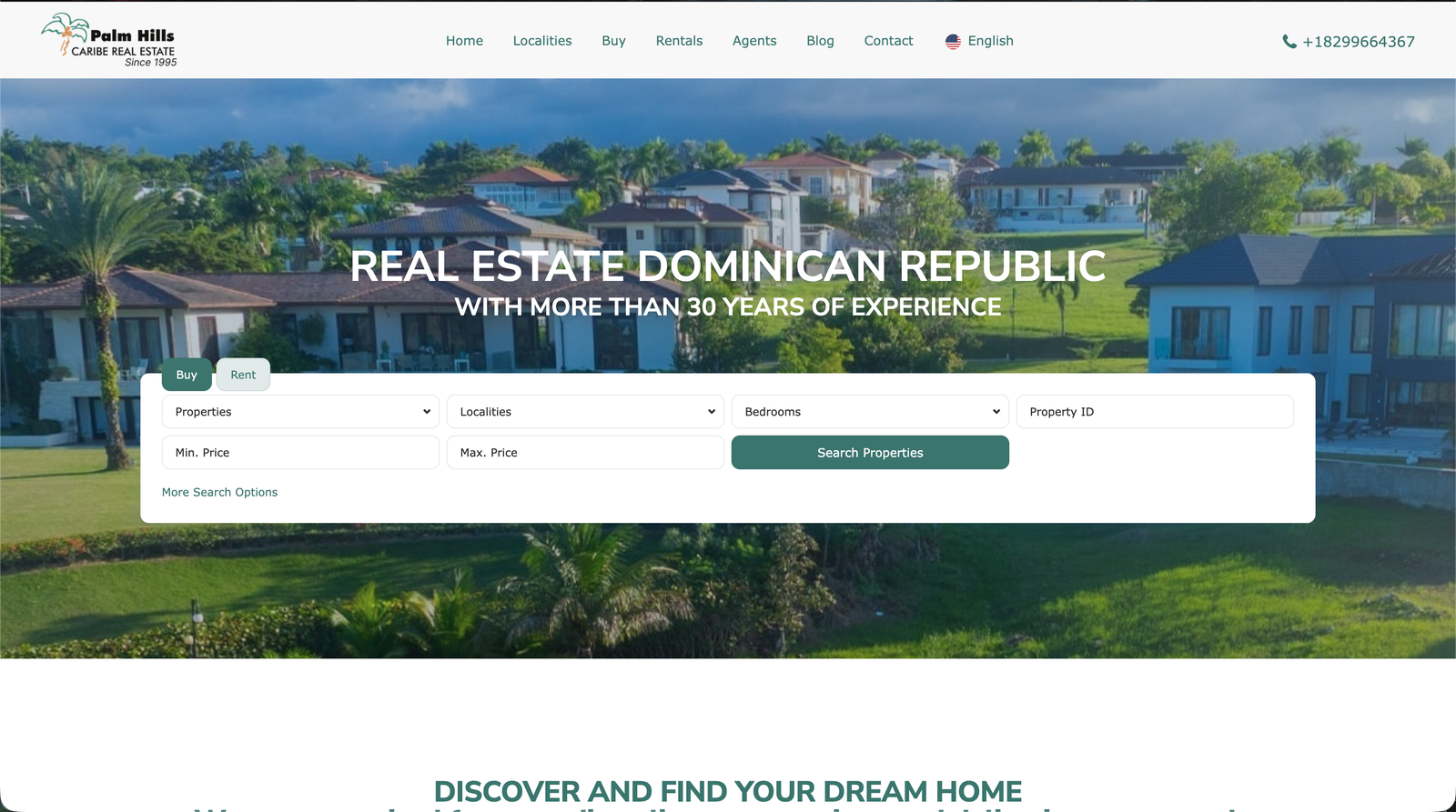 Palm Hills Caribe Real Estate screenshot