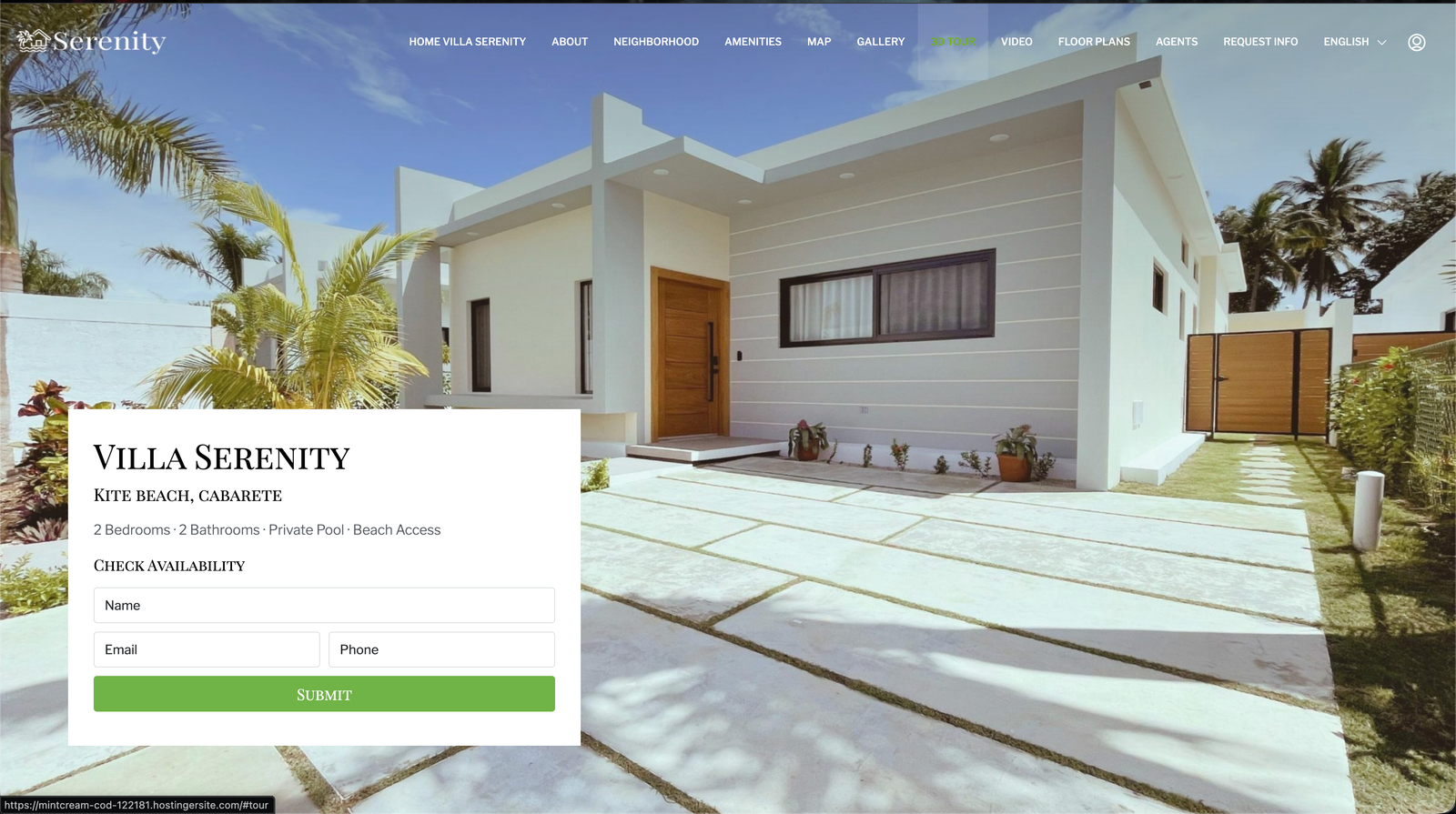 Villa Serenity — Kite Beach screenshot